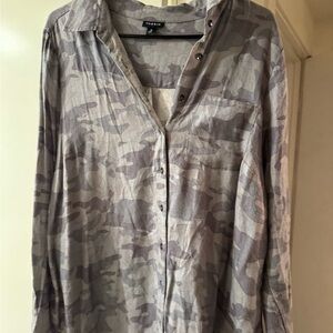 Torrid Gray Camouflage Womens Shirt
